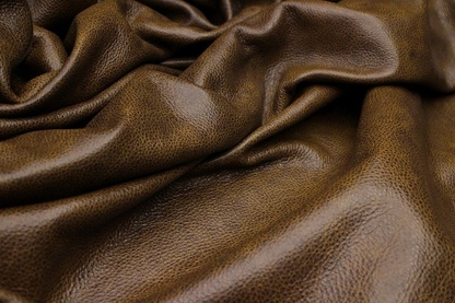TRH-L1196 Brown multi-tone sauvage pebble upholstery leather hide