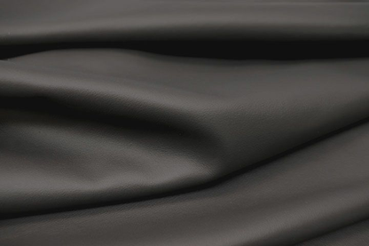 TRH-L1219 Grey smooth top grain upholstery leather hide, detail view 3