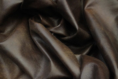 TRH-L1226 Brown hand-finished distressed upholstery leather hide
