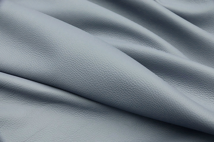 TRH-L1233 Coastal Haze top grain pebble upholstery leather hide, draped detail view 3
