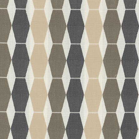 TRH5842 Hexagon Diamond Outdoor Fabric swatch, colorway TRH5842.C (neutral)