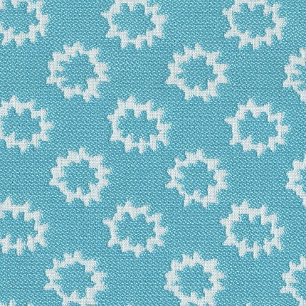 TRH5854 Starburst Medallion Outdoor Fabric swatch, colorway TRH5854.C (teal)