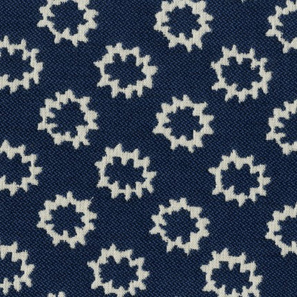 TRH5854 Starburst Medallion Outdoor Fabric swatch, colorway TRH5854.E (blue)
