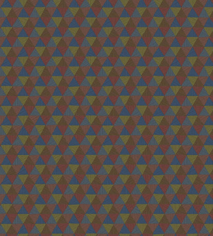 Triangles Tropicales Wallpaper by Jannelli&Volpi Blue/Red