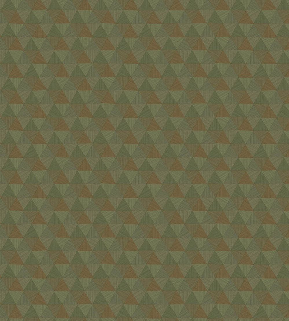 Triangles Tropicales Wallpaper by Jannelli&Volpi Brown/Green