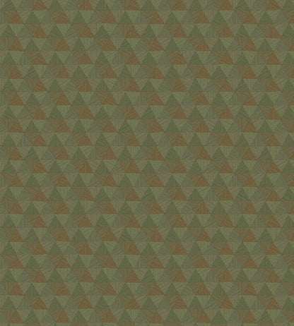 Triangles Tropicales Wallpaper by Jannelli&Volpi Brown/Green