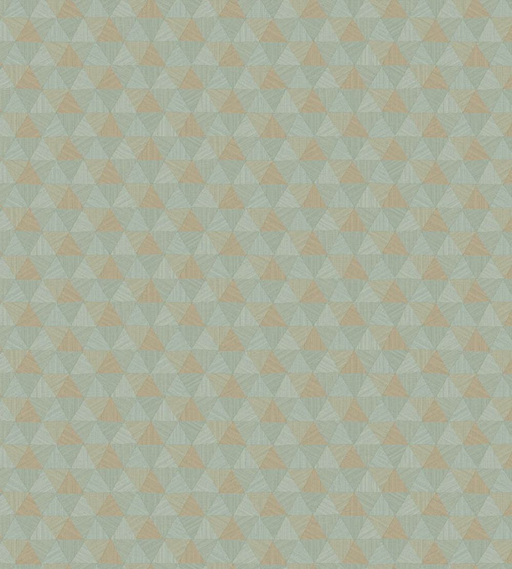 Triangles Tropicales Wallpaper by Jannelli&Volpi Duck Egg Blue