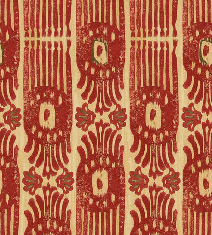 Tribal Ikat Wallpaper by MINDTHEGAP Lava Red