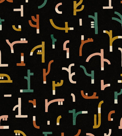 Tribal Tongue Wallpaper by Tres Tintas Black