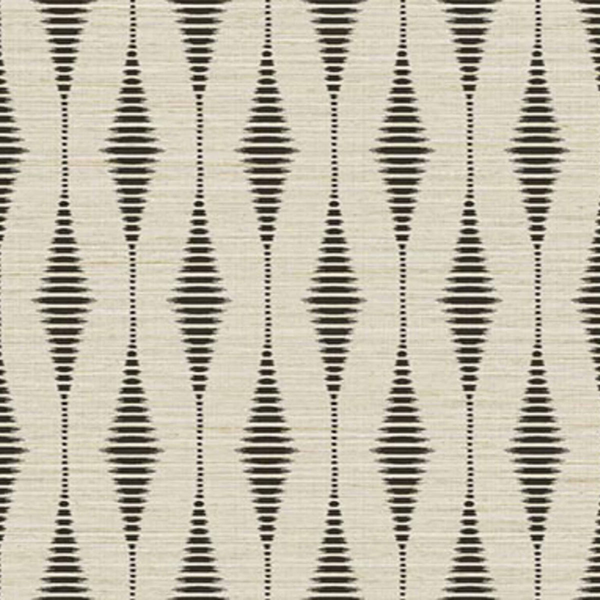 Tribalis contract wallcovering by Coordonné in Black 64950100, flat pattern view