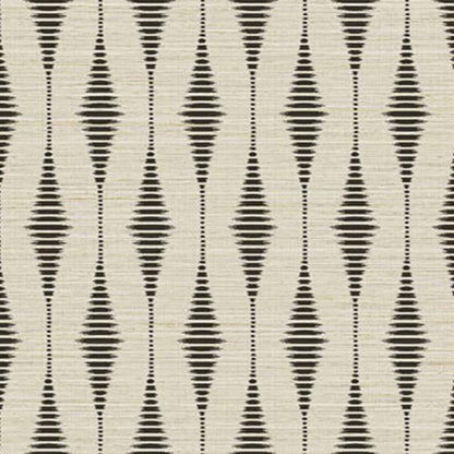 Tribalis contract wallcovering by Coordonné in Black 64950100, flat pattern view