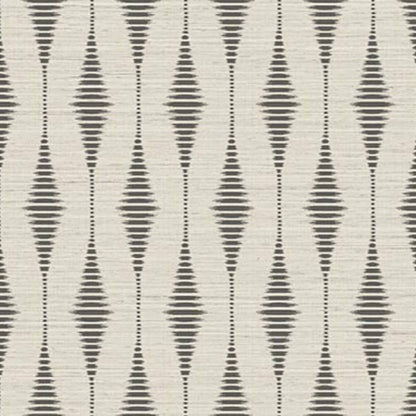 Tribalis contract wallcovering by Coordonné in White/Grey 64950108, flat pattern view