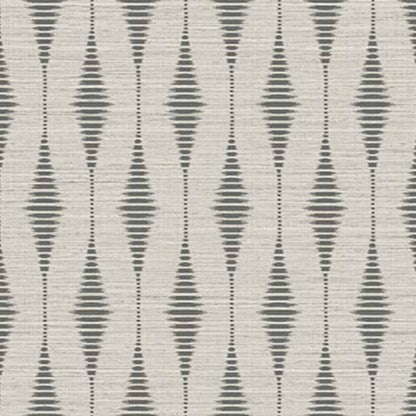 Tribalis contract wallcovering by Coordonné in White/Grey 64950118, flat pattern view