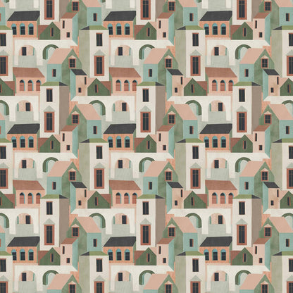 Trinidad fabric by Coordonné in Nude, flat pattern view