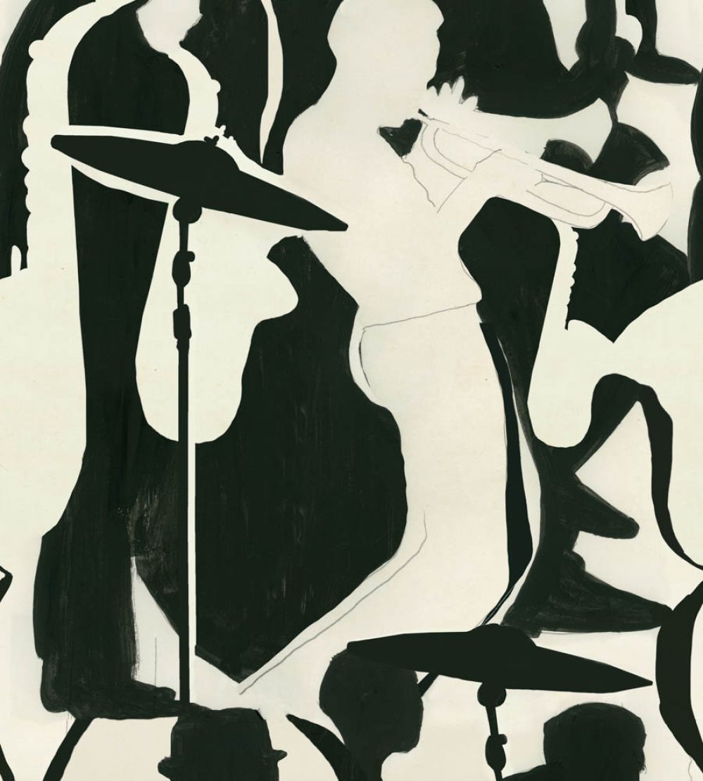 Tripping Wallpaper by MINDTHEGAP Anthracite