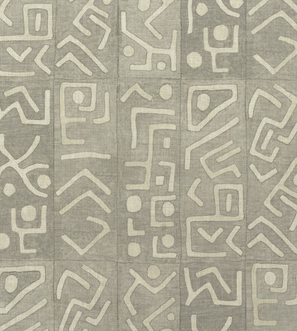 Trojan Outdoor Fabric by Andrew Martin Smoke