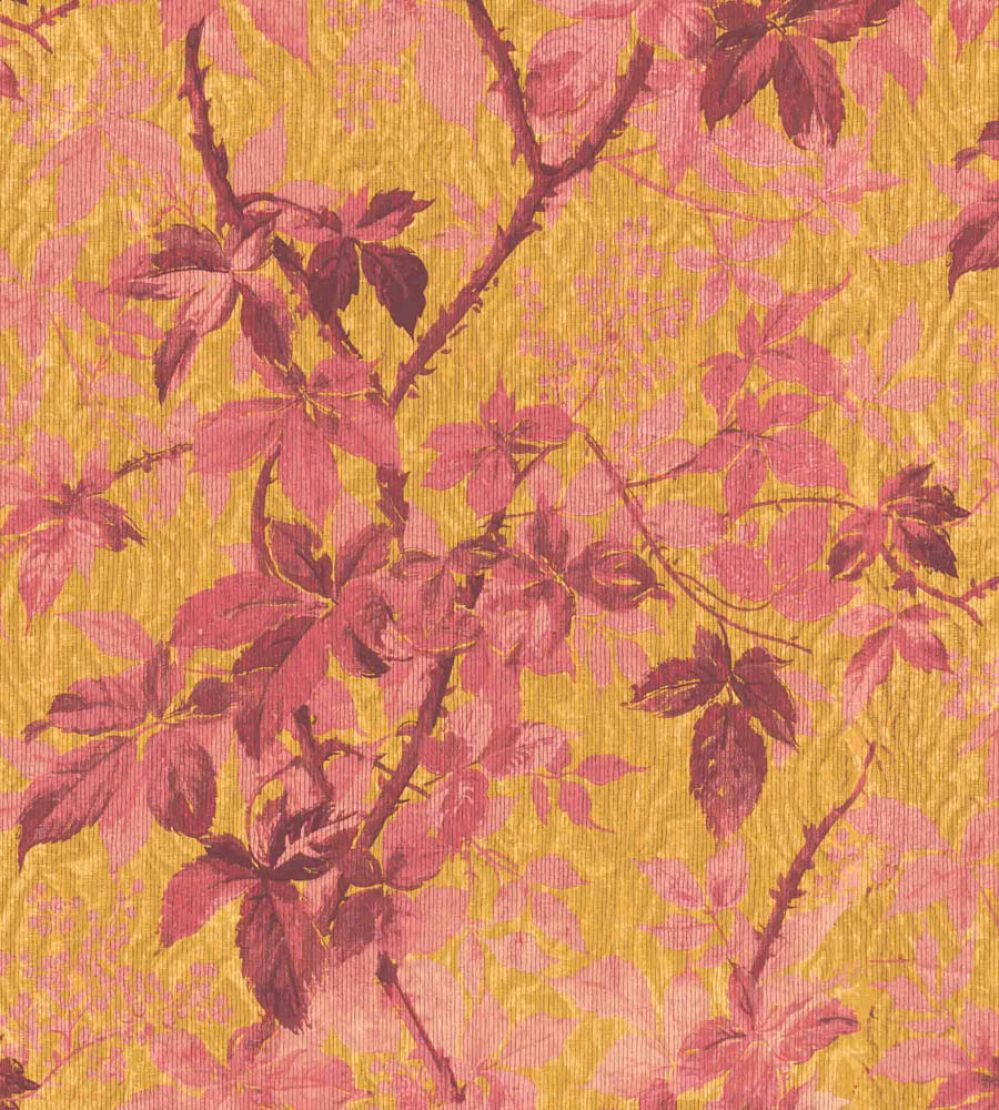 Tropic Wallpaper by Woodchip & Magnolia Sunset Orange