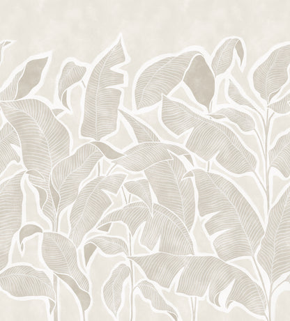 Tropical Breeze Beige mural by Rebel Walls