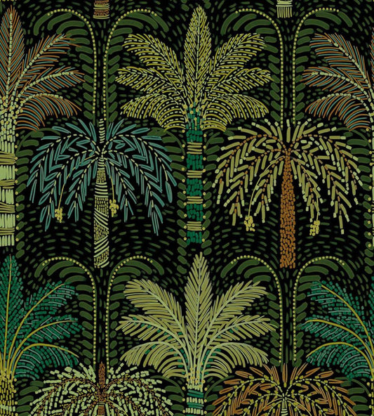 Tropical Frond Mural by Eijffinger Green