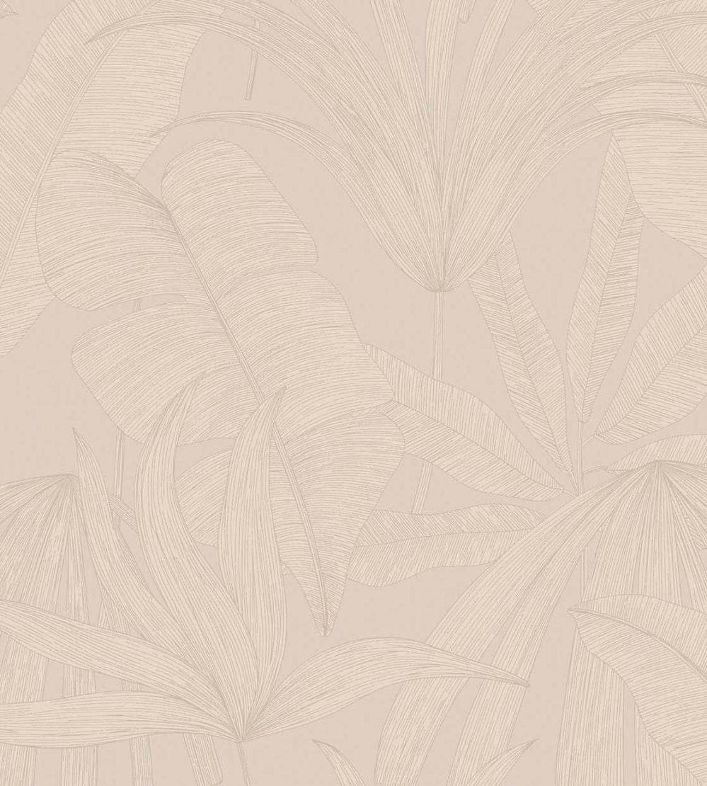 Tropical Leaf Wallpaper by Eijffinger Beige / Sand