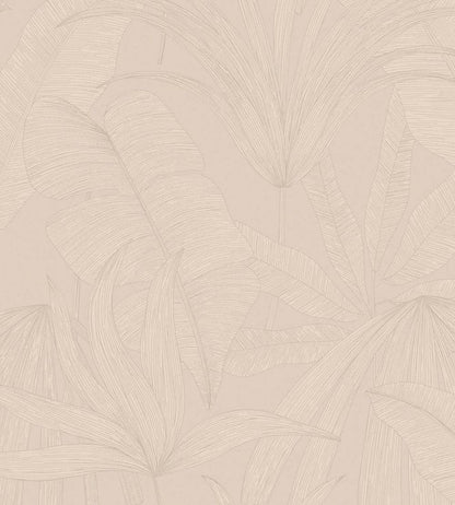 Tropical Leaf Wallpaper by Eijffinger Beige / Sand