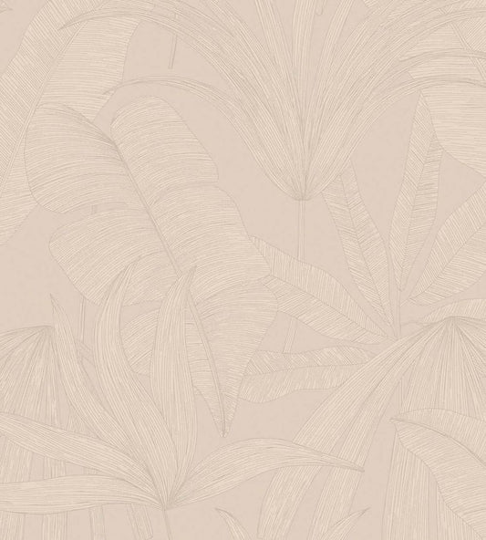 Tropical Leaf Wallpaper by Eijffinger Beige / Sand