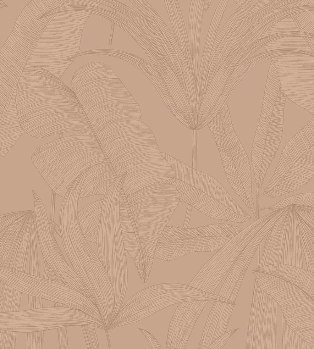 Tropical Leaf Wallpaper by Eijffinger Pink
