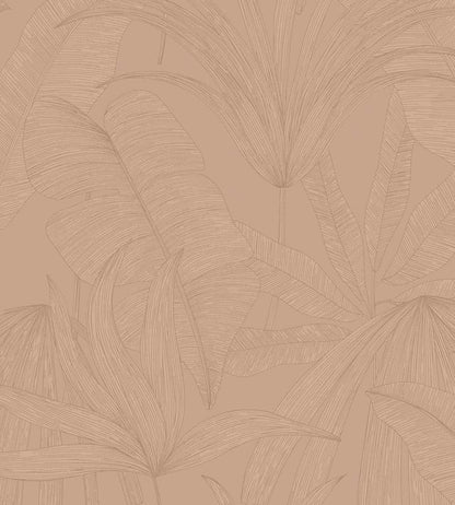 Tropical Leaf Wallpaper by Eijffinger Pink