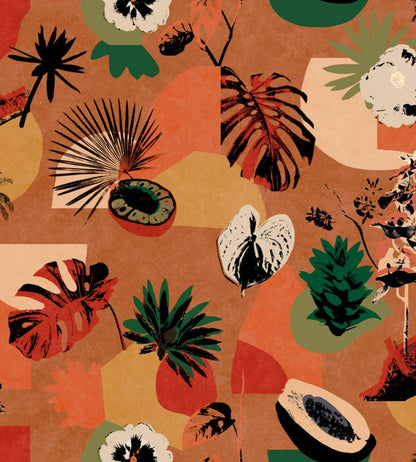 Tropicalia Wallpaper by Tres Tintas Naranja