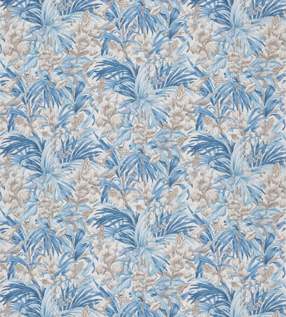 Trumpet Flowers Cotton Fabric by GP & J Baker Blues