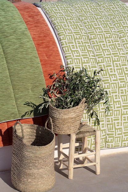 Tsomba Outdoor Fabric by Le Manach shown in a room setting (view 2)