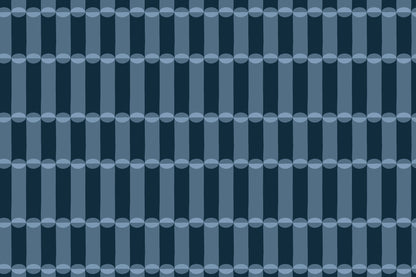 Tubular Blue mural by Hovia