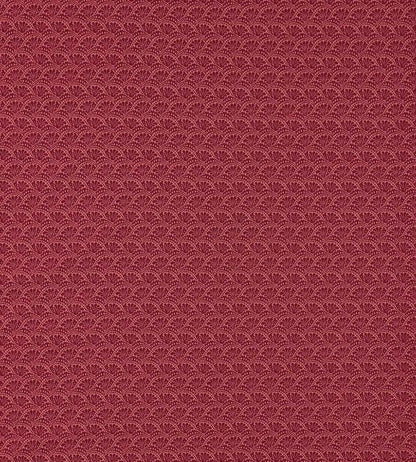 Tudor Damask Fabric by Zoffany Crimson