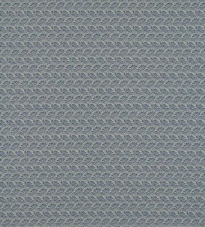 Tudor Damask Fabric by Zoffany Indigo