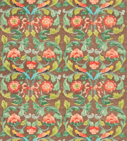 Tudor Rose Fabric by GP & J Baker Chocolate