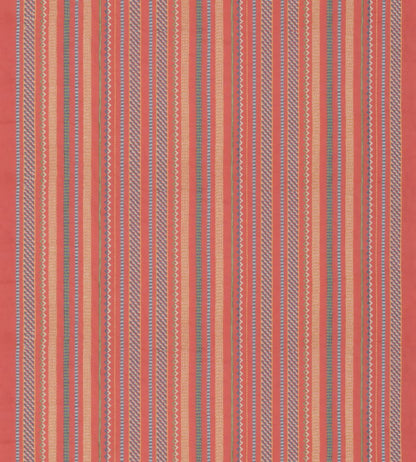 Tudor Stripe Fabric by GP & J Baker Red