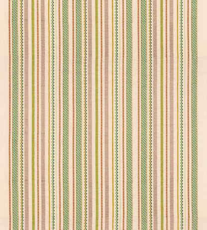 Tudor Stripe Fabric by GP & J Baker Red/Green