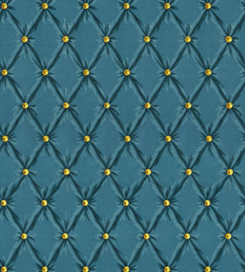 Tufted Panel Wallpaper by MINDTHEGAP Blue Moon