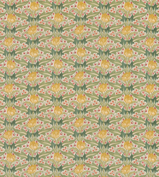 Tulip & Jasmine Fabric by GP & J Baker Red/Green
