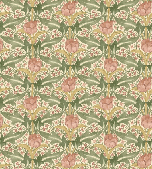 Tulip & Jasmine Wallpaper by GP & J Baker Blush