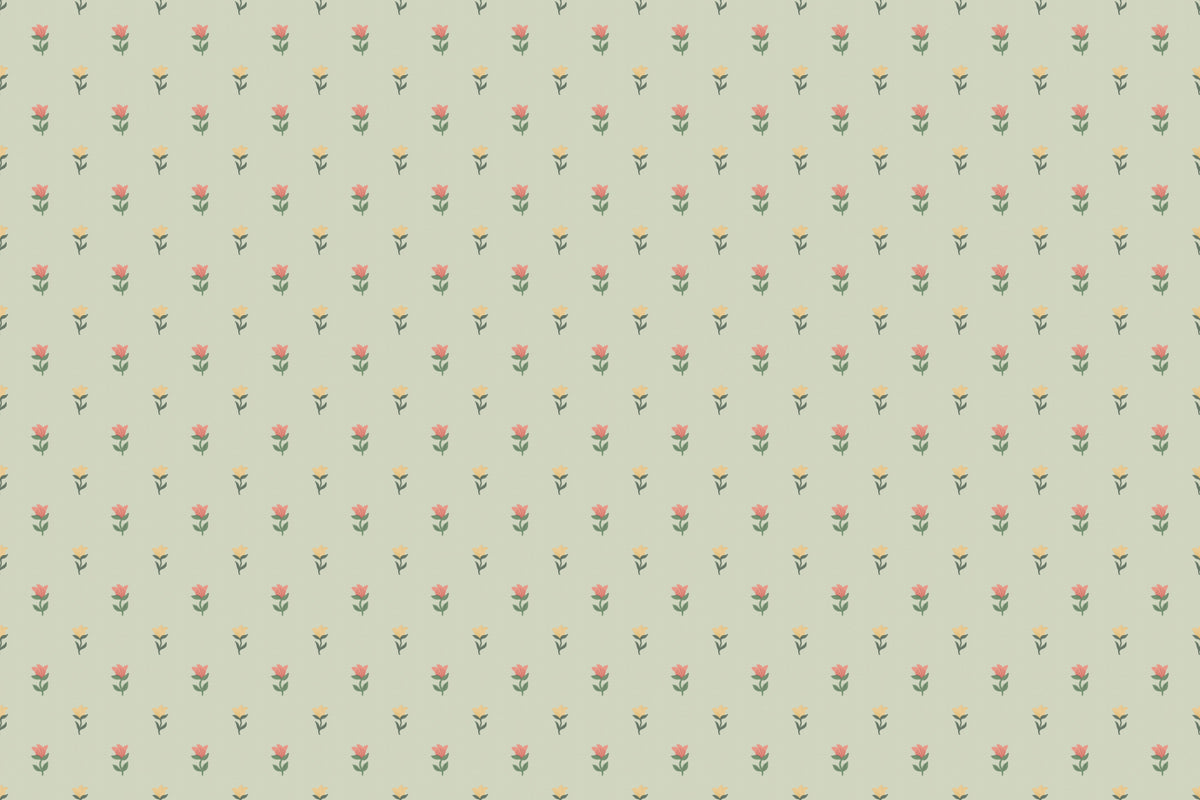 Tulip Green mural by Hovia