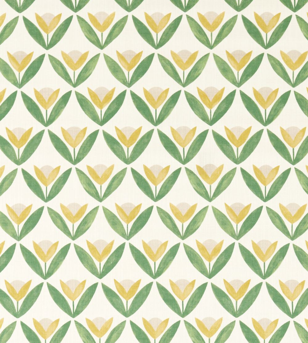 Tulip Trellis Print Fabric by Scion Honey