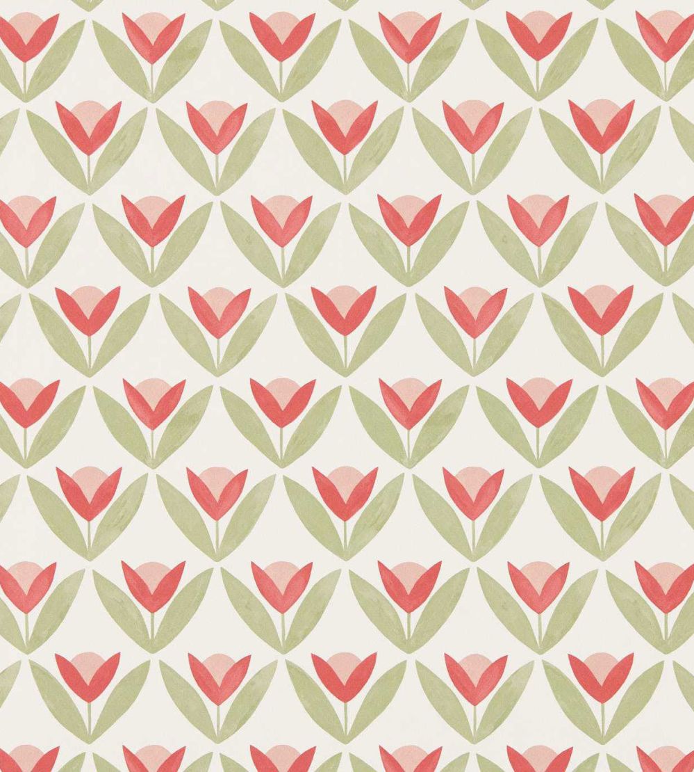 Tulip Trellis Wallpaper by Scion Berry