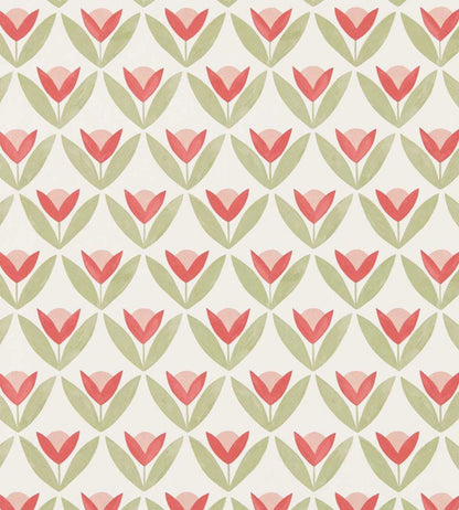 Tulip Trellis Wallpaper by Scion Berry