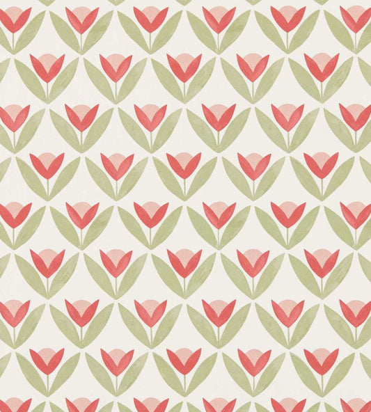 Tulip Trellis Wallpaper by Scion Berry