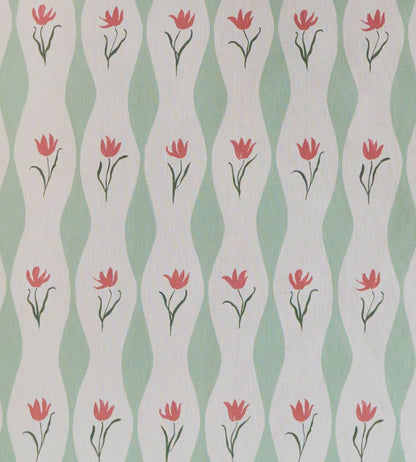 Tulip Wave Fabric by Sophie Harpley Pistachio