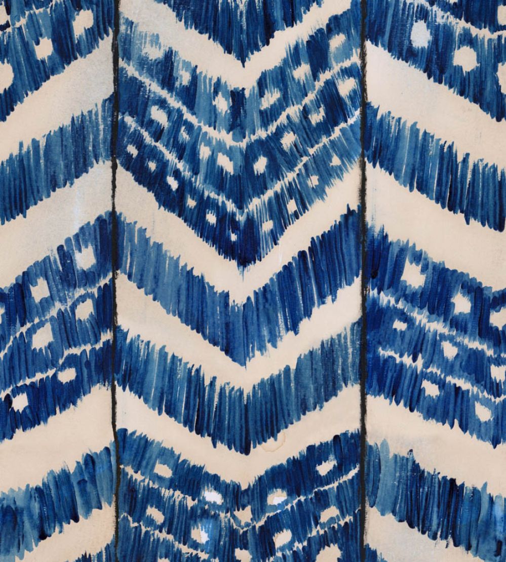Turkish Ikat Wallpaper by MINDTHEGAP Indigo