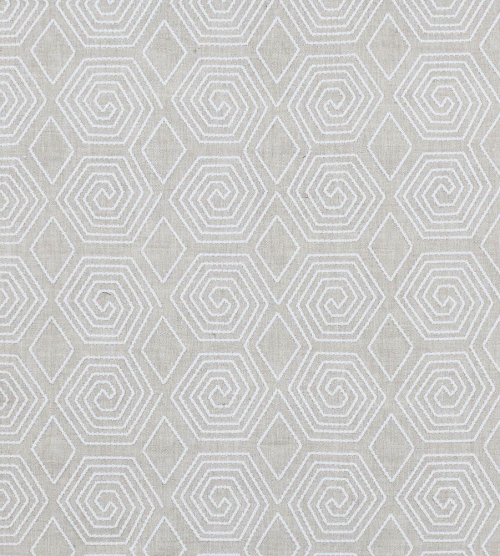 Turkish Maze Fabric by Vanderhurd Ivory/Natural