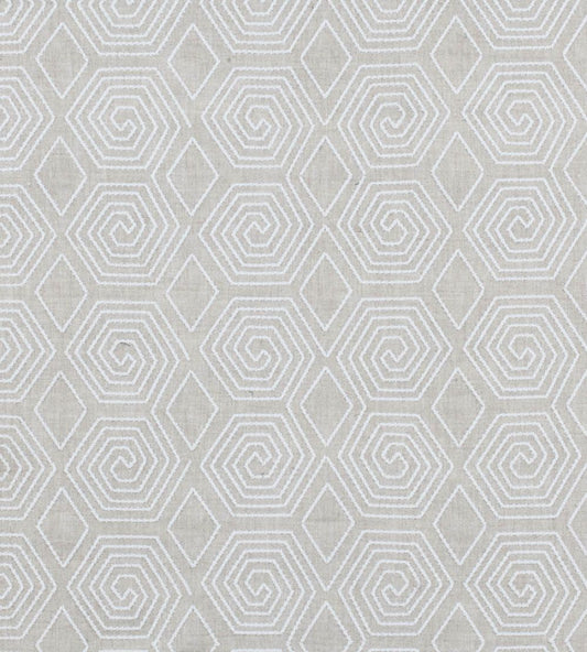 Turkish Maze Fabric by Vanderhurd Ivory/Natural