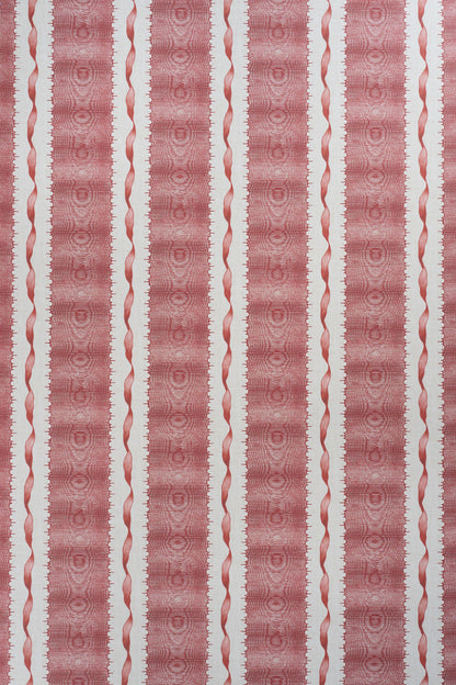 Twist & Shout Wallpaper by Jean Monro in Pomegranate Red